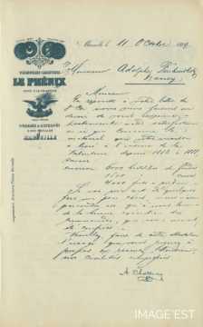 Certificat de la Brasserie Le Phénix (Marseille)